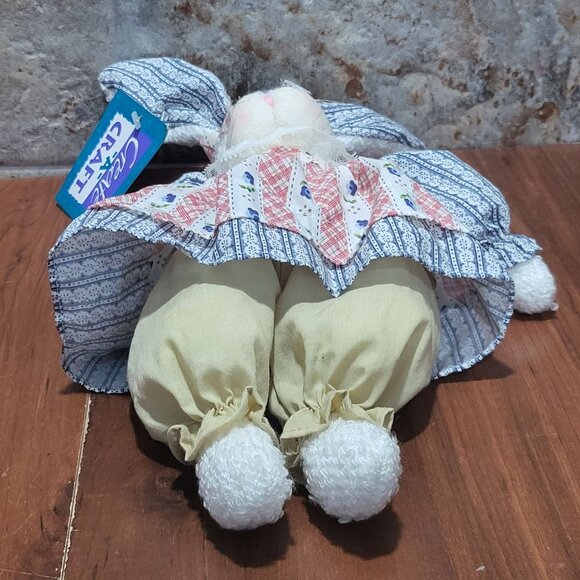 Create A Craft Stuffed Bunny Easter Rabbit Country Farm House 12" - Picture 4 of 14